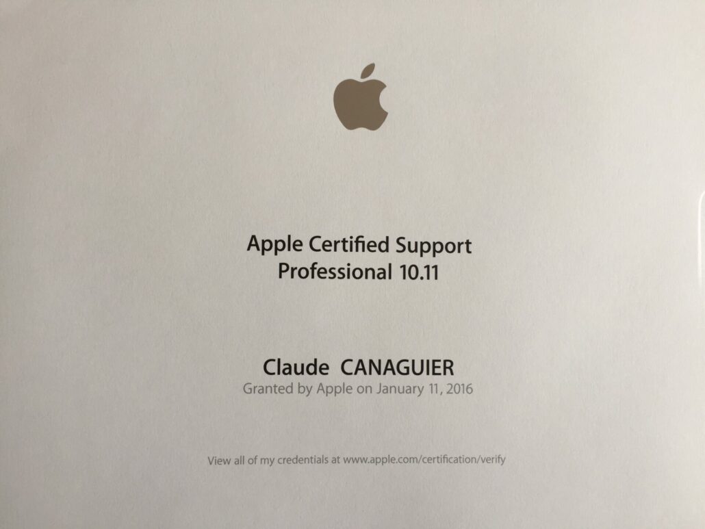 APPLE CERTIFIED SUPPORT PROFESSIONAL 10.11